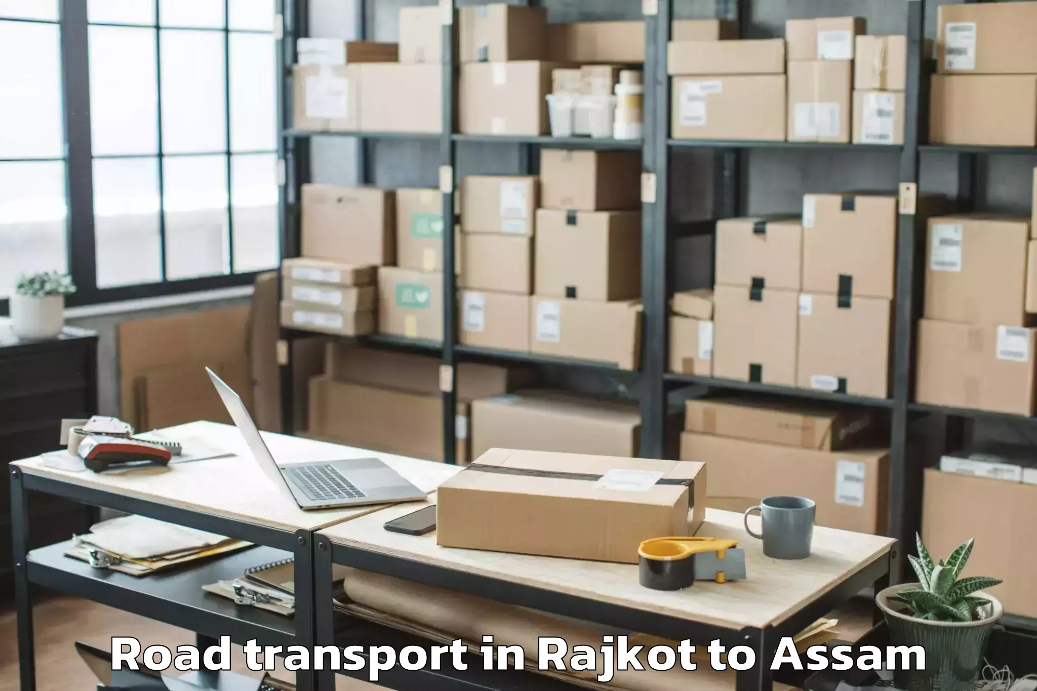 Easy Rajkot to Bokajan Road Transport Booking